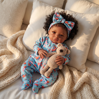 Laney doll with her teddy bear